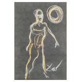 Salvador Dali 1904-1989 Spain Chalk Figure