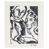 Vanessa Bell 1879-1961 British Ink Portrait