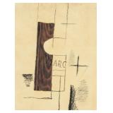 Georges Braque 1882-1963 French Mixed Media Cubism