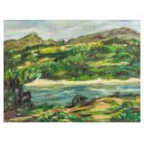 Rolf Harris b.1930 Australian Oil Landscape