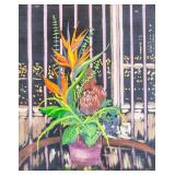 Chinese Signed Artist Oil Still Life Flowers