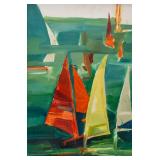 Jerzy Nowosielski (Polish 1923-2011) Oil on Board