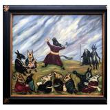 Ignacio Navarro Holgado Spanish 1953 Oil on Wood