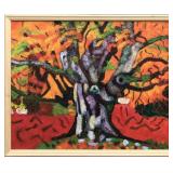 Isa (Isabel) Peralta Spanish 1921-2007 Oil on Wood