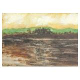 Matthew Smith 1879-1959 British Oil Landscape