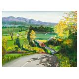 Oil on Canvas Landscape Scene