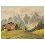 Oil on Canvas Painting Signed Liher