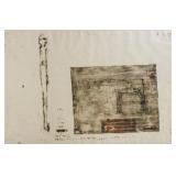 Oil Stick Monotype on Paper Unattributed