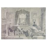 James Whistler American 1834-1903 Pencil