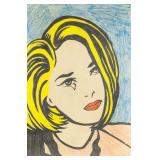 Roy Lichtenstein 1923-1997 US Pencil Girl Crying