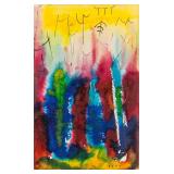 Louis Redstone 1903-2002 US Watercolour Abstract