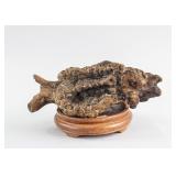 Chinese Fossilized Agarwood Scholar