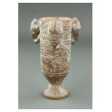 Chinese Old Dynasty Hetian Red Jade Carved Cup