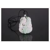 Chinese Green Jadeite Pendant