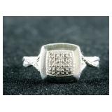 0.20ct Diamond Sterling Silver Ring CRV $997