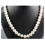 Sterling Silver Pearl & Crystal Necklace CRV $600