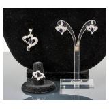 4.50ct Natural Sapphire Jewelry Set CRV $800