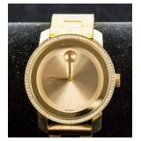 Movado Bold Gold Museum Diamond Watch