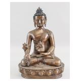 Chinese Bronze Medicine Buddha Statue