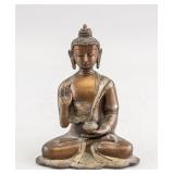 Chinese Bronze Shakyamuni Buddha Statue