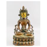 Tibetan Gilt Bronze Amitabha Statue