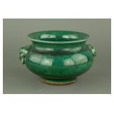 Chinese Green Ground Porcelain Bowl