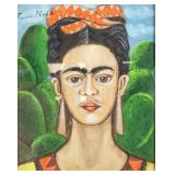 Frida Kahlo Mexican 1907-1954 Mixed Media Portrait
