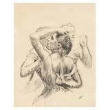 Edgar Degas French 1834-1917 Graphite Ballerina