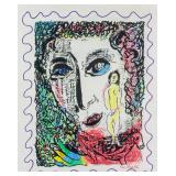 Marc Chagall French 1887-1985 Acrylic Nude Lady