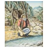 Michael Myles Canadian 20th C. Oil Gold Sifter