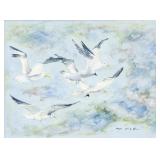 Ross MacCulloch Canadian 1950-1993 Oil Seagulls