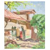 Guzhavin Michael Maskelovic Russian Oil on Board