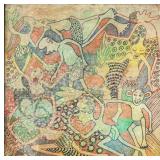 George Lilanga 1934-2005 Tanzania Oil Shetani