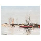 Eugene Boudin (French, 1824-1898) Tempera on Paper