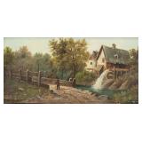 Italian 19th Century Oil on Board Circa 1873