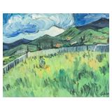 Vincent van Gogh Dutch 1853-1890 Oil Landscape