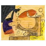 Le Corbusier 1887-1965 France Mixed Media Abstract