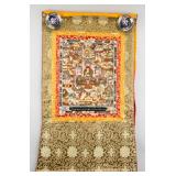 Chinese Shakymuni Buddha Thangka Scroll