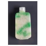 Chinese Green Jade Carved Snuff Bottle