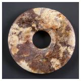 Chinese Late Qing Dynasty Hardstone Round Pendant