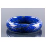 Chinese Lapis Carved Bangle