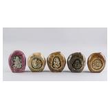 5 Assorted Chinese Hardstone Carved Boulder