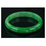 Chinese Fine Green Jadeite Bangle