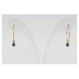 0.22ct Blue Diamond Hoop Earrings RV $600