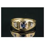 10k Gold 0.46ct Sapphire and Diamond Ring CRV$1600