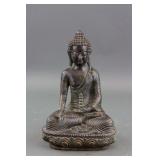 Chinese Bronze Medicine Buddha w/ Thunderbolt Mark
