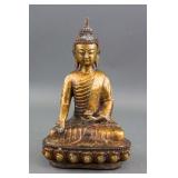 Chinese Gilt Bronze Medicine Buddha with Xuande Mk
