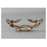 Chinese Tang Style Bronze Double Dragon Statue