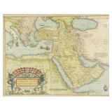 1595 Turcici Imperii Descriptio Middle East Map
