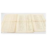 Complete Chinese Colono Shipping Manifest C. 1870